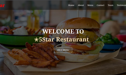 Restaurant Website