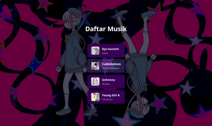 Interactive Music Website